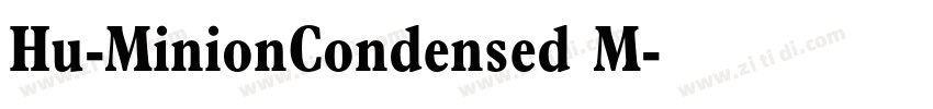 Hu-MinionCondensed M字体转换